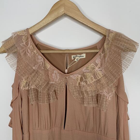 For Love And Lemons Claire Pleated Ruffle Dress - Picture 11 of 16